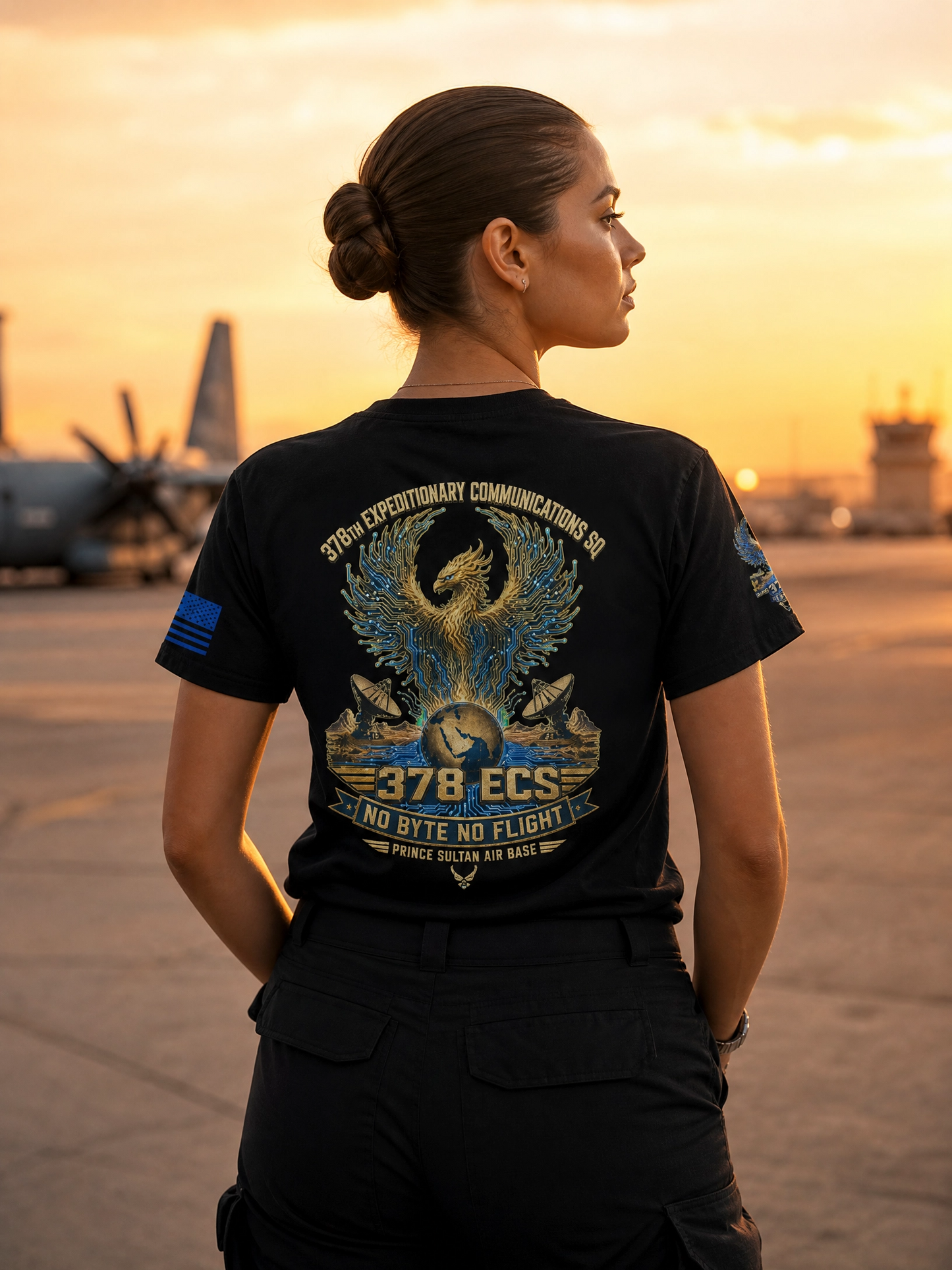 378th ECS — No Byte No Flight | Prince Sultan Air Base Tee