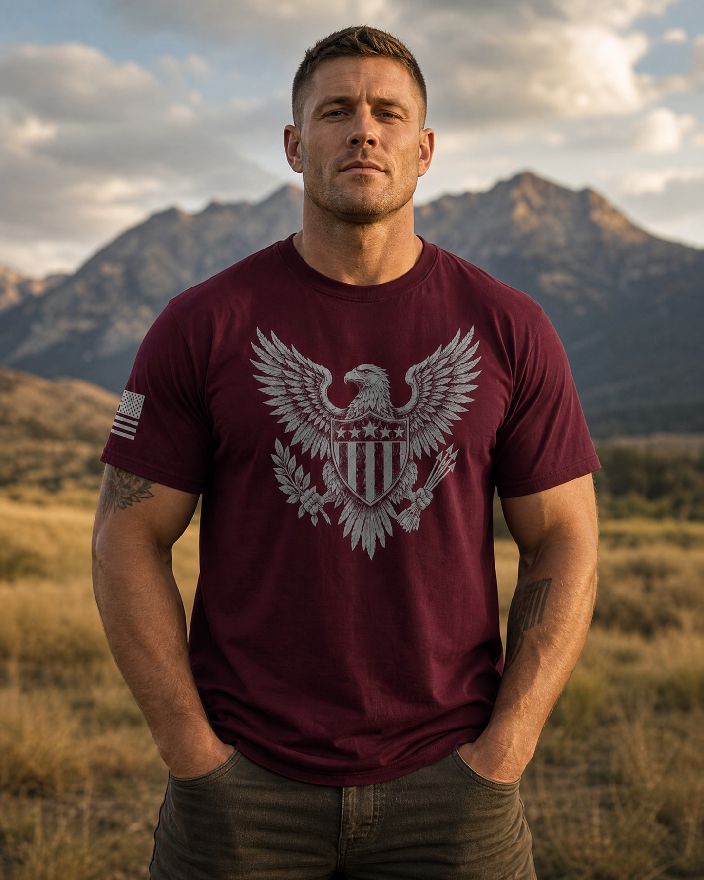 American Eagle Crest Unisex Classic Tee