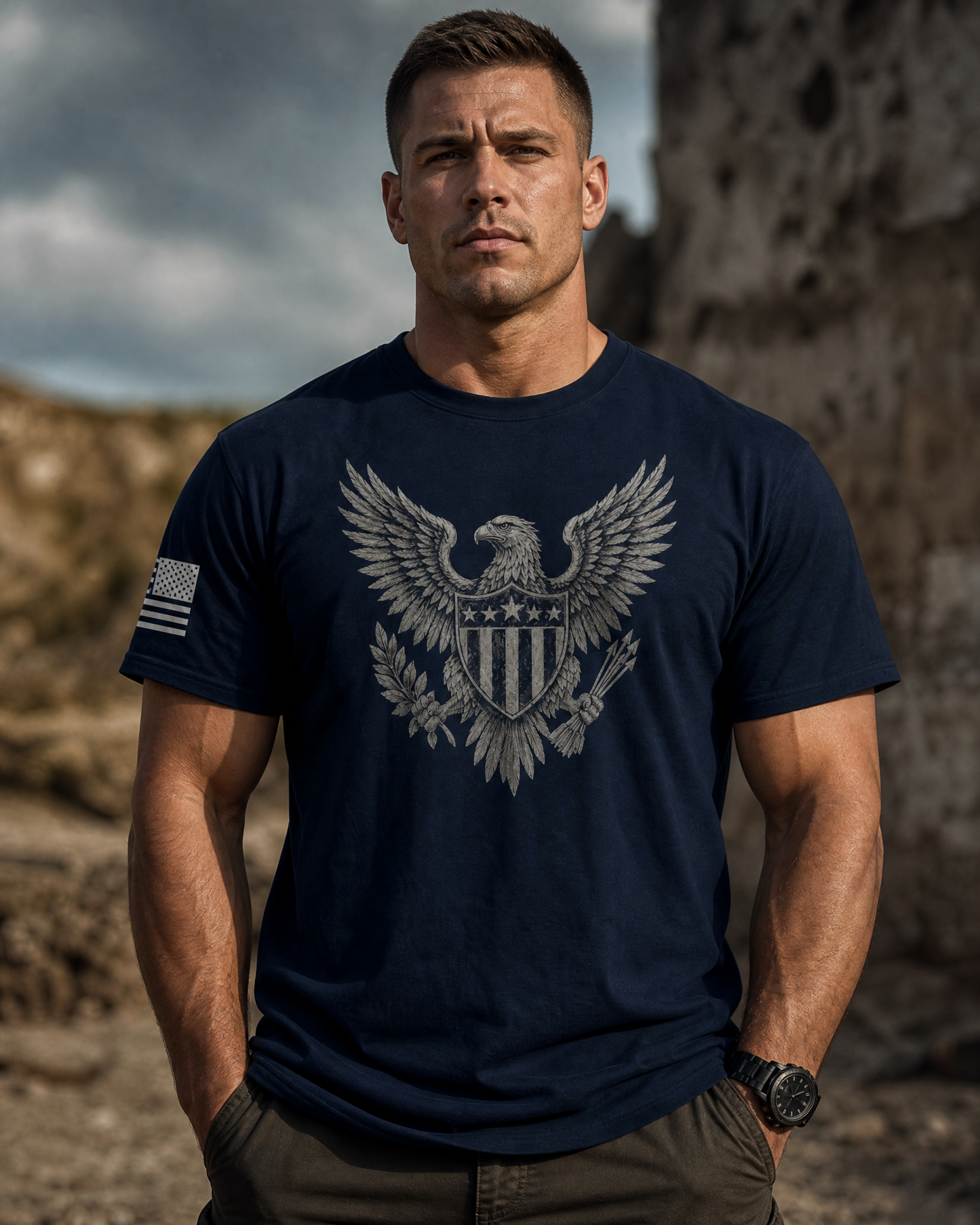 American Eagle Crest Unisex Classic Tee